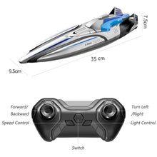 Load image into Gallery viewer, High-Speed-RC-Speedboat-Remote-Control-Details