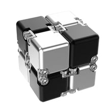 Load image into Gallery viewer, Infinity-Magic-Cube-Puzzle-Black-And-Silver