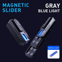 Load image into Gallery viewer, Magnetic-Fingertip-Pulse-Fidget-Toy-Blue-Light