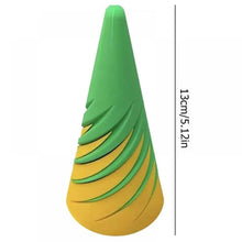 Load image into Gallery viewer, Spiral-Cone-Fidget-Toy-Emerald-Swirl