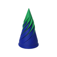 Load image into Gallery viewer, Spiral-Cone-Fidget-Toy-Violet-Vortex